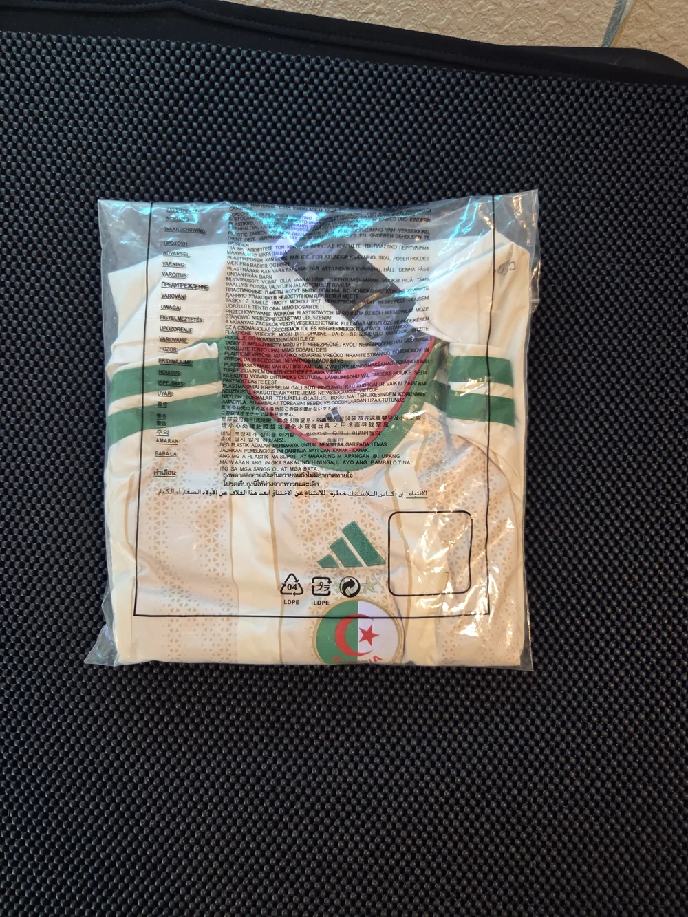 Kids' Algeria White & Green Soccer Jersey and Shorts Set